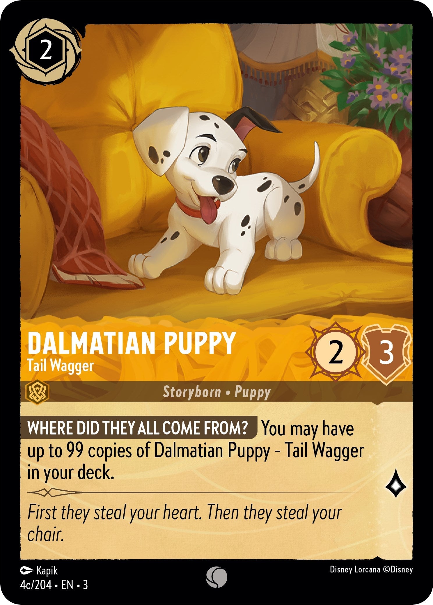 Dalmatian Puppy - Tail Wagger (4c/204) (4c/204) - Into the Inklands  [Common]