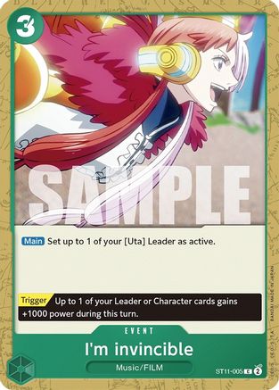 I'm invincible (ST11-005) - Starter Deck 11: Uta  [Common]