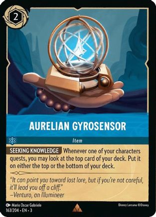 Aurelian Gyrosensor (163/204) - Into the Inklands Cold Foil [Rare]