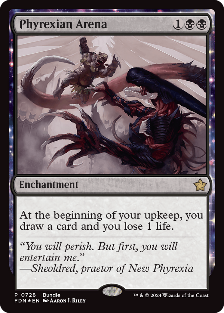 Phyrexian Arena (FDN-728) - Foundations: (nyxtouched) Foil [Rare]