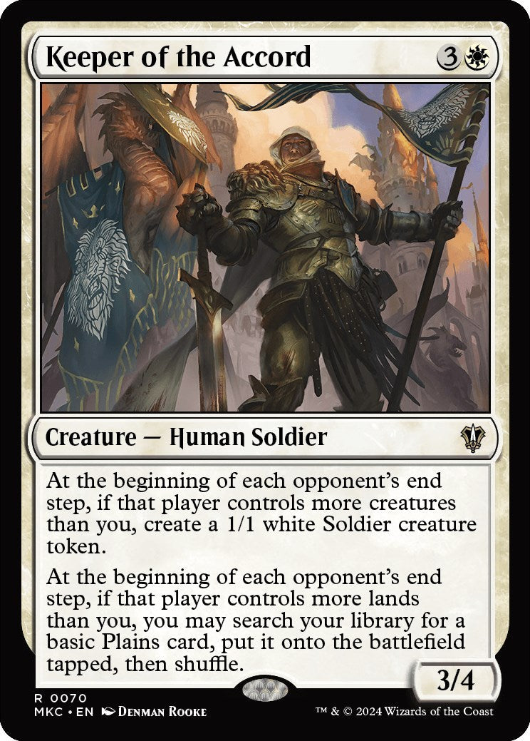 Keeper of the Accord (MKC-070) - Murders at Karlov Manor Commander [Rare]