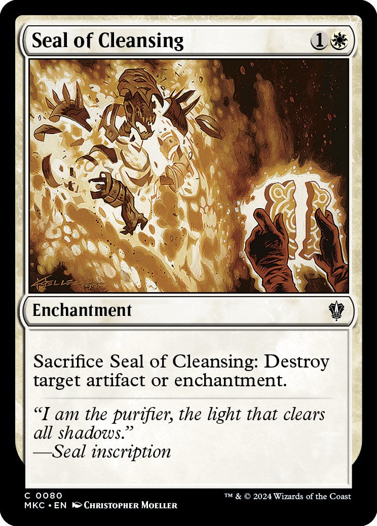 Seal of Cleansing (MKC-080) - Murders at Karlov Manor Commander [Common]