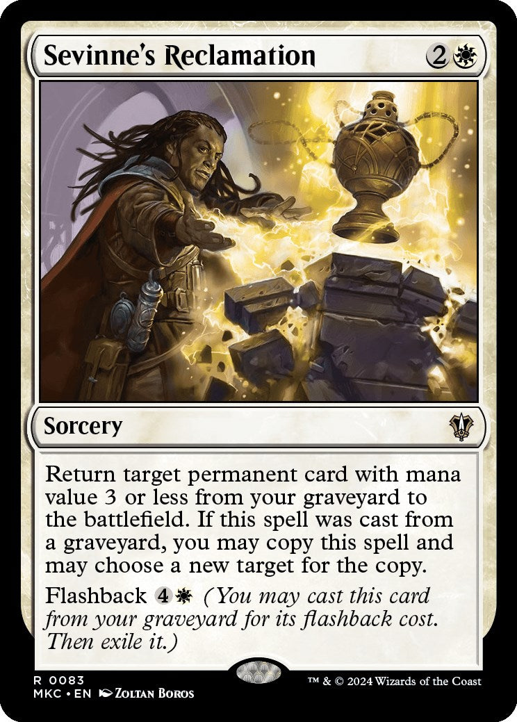 Sevinne's Reclamation (MKC-083) - Murders at Karlov Manor Commander [Rare]