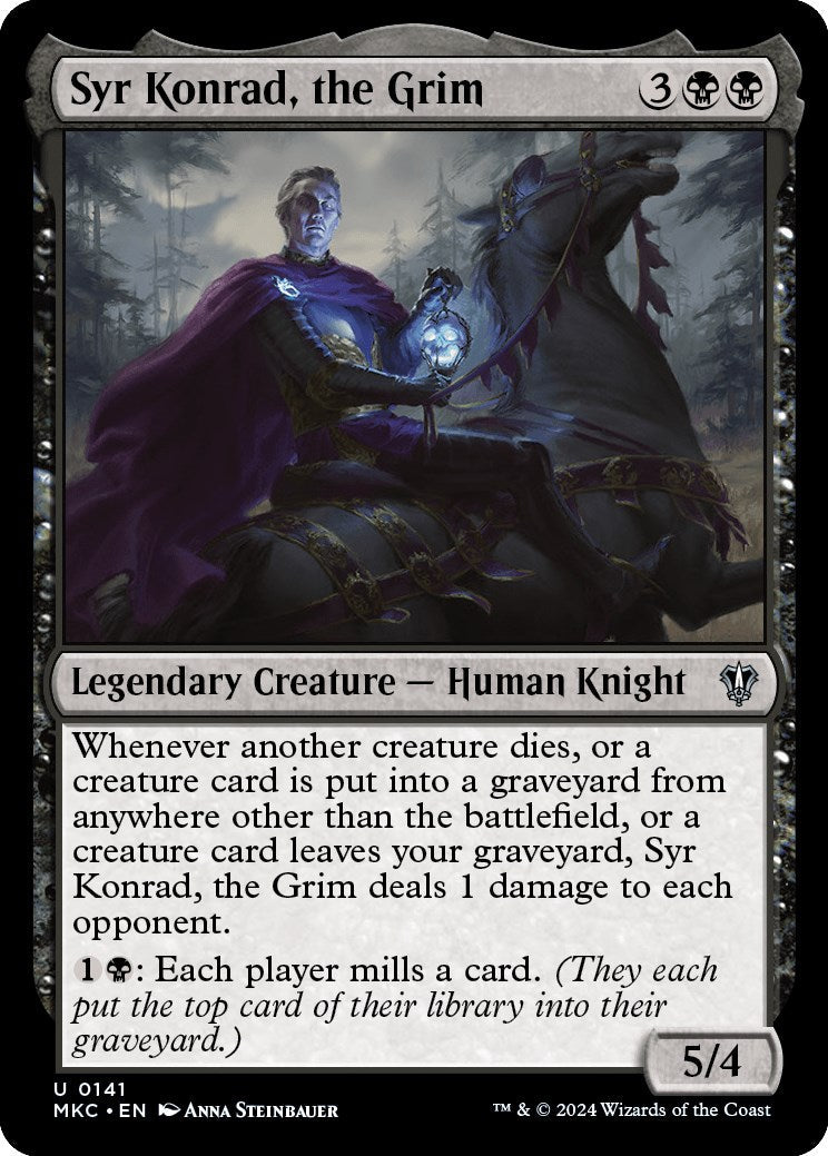 Syr Konrad, the Grim (MKC-141) - Murders at Karlov Manor Commander [Uncommon]