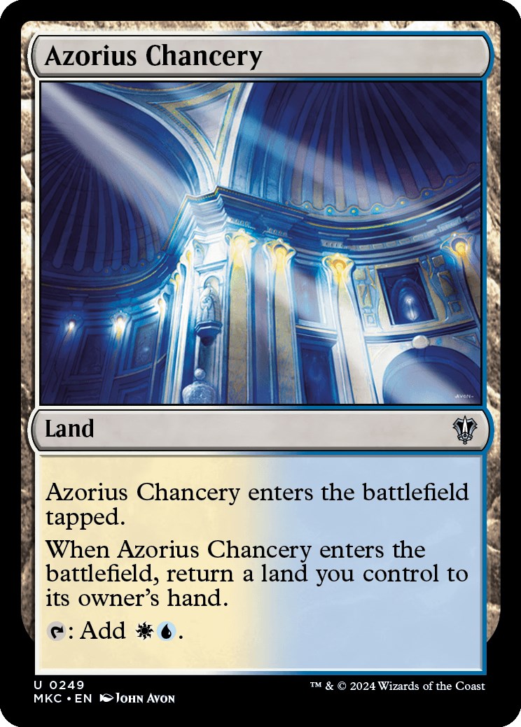 Azorius Chancery (MKC-249) - Murders at Karlov Manor Commander [Uncommon]