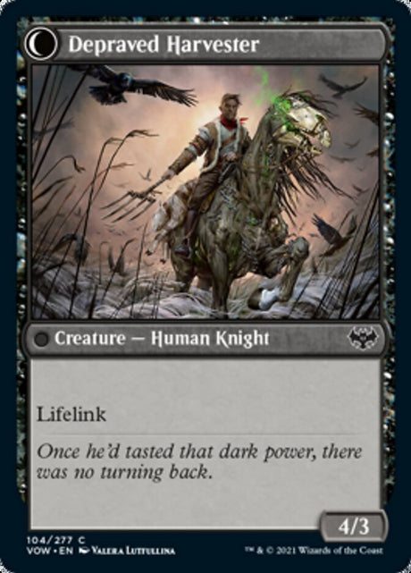 Desperate Farmer // Depraved Harvester (VOW-104) - Innistrad: Crimson Vow: (Double Faced Transform) [Common]