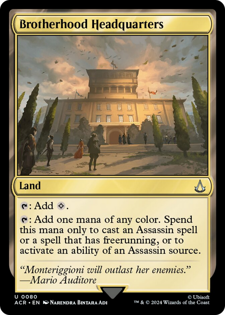 Brotherhood Headquarters (ACR-080) - Assassin's Creed [Uncommon]