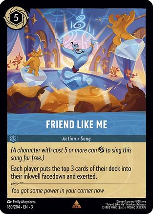 Friend Like Me (160/204) - Into the Inklands Cold Foil [Rare]