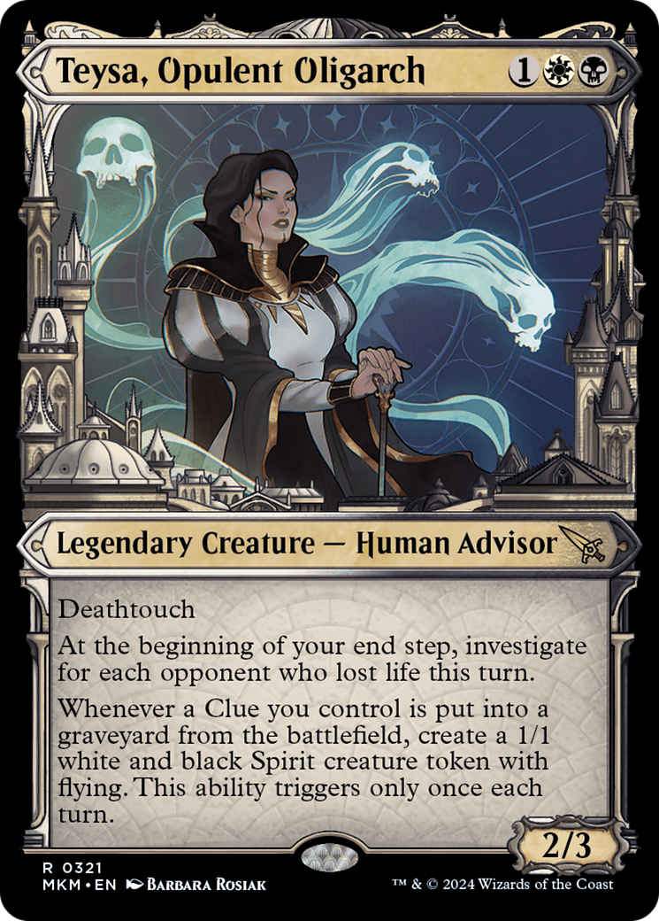 Teysa, Opulent Oligarch (MKM-321) - Murders at Karlov Manor: (Showcase) Foil [Rare]