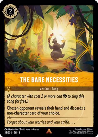 The Bare Necessities (28/204) - Into the Inklands Cold Foil [Rare]