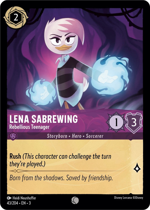 Lena Sabrewing - Rebellious Teenager (43/204) - Into the Inklands  [Common]