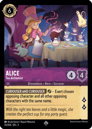 Alice - Tea Alchemist (35/204) - Into the Inklands Cold Foil [Super Rare]