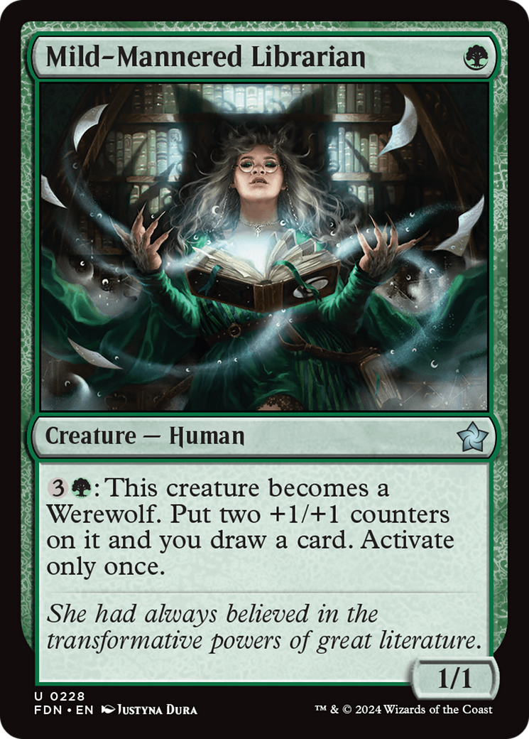 Mild-Mannered Librarian (FDN-228) - Foundations Foil [Uncommon]