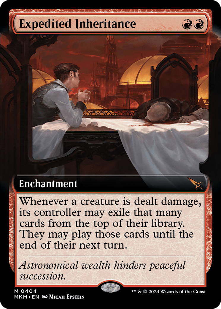 Expedited Inheritance (MKM-404) - Murders at Karlov Manor: (Extended Art) Foil [Mythic]