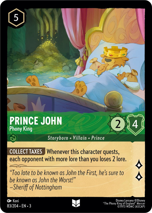 Prince John - Phony King (83/204) - Into the Inklands  [Uncommon]