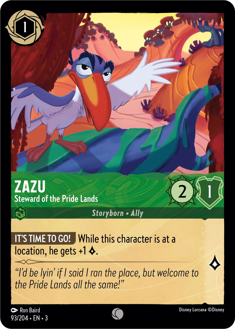 Zazu - Steward of the Pride Lands (93/204) - Into the Inklands  [Common]
