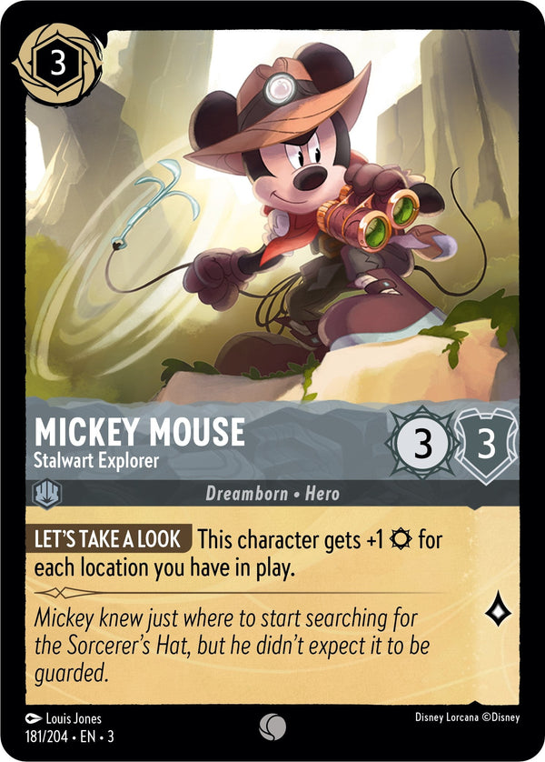 Mickey Mouse - Stalwart Explorer (181/204) - Into the Inklands  [Common]