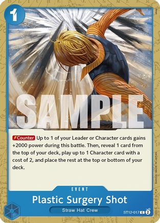 Plastic Surgery Shot (ST12-017) - Starter Deck 12: Zoro and Sanji  [Common]