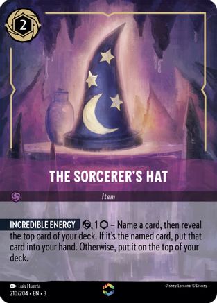 The Sorcerer's Hat (Enchanted) (210/204) - Into the Inklands Holofoil [Enchanted]