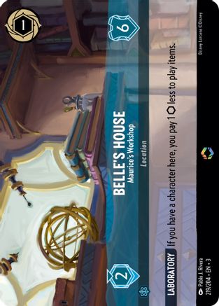 Belle's House - Maurice's Workshop (Enchanted) (219/204) - Into the Inklands Holofoil [Enchanted]