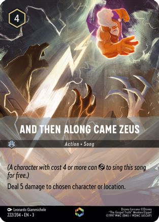 And Then Along Came Zeus (Alternate Art) (222/204) - Into the Inklands Holofoil