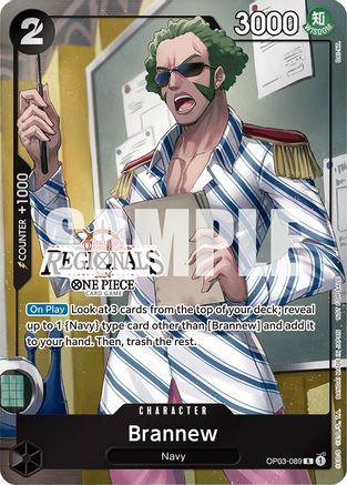 Brannew (Offline Regional 2024) [Participant] (OP03-089) - One Piece Promotion Cards Foil [Rare]