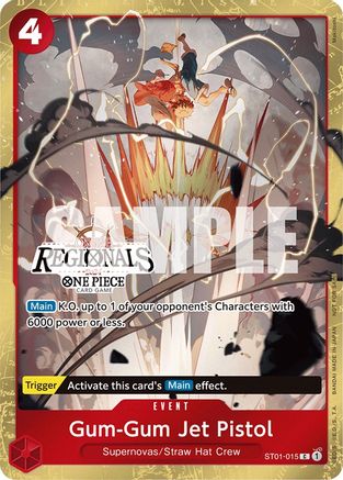 Gum-Gum Jet Pistol (Online Regional 2024) [Participant] (ST01-015) - One Piece Promotion Cards Foil [Common]
