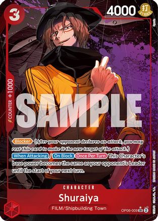 Shuraiya (Alternate Art) (OP06-009) - Wings of the Captain Foil [Super Rare]