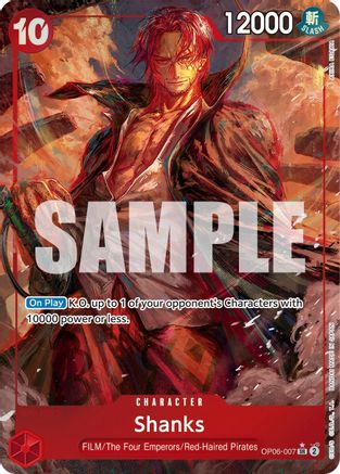 Shanks (Alternate Art) (OP06-007) - Wings of the Captain Foil [Super Rare]