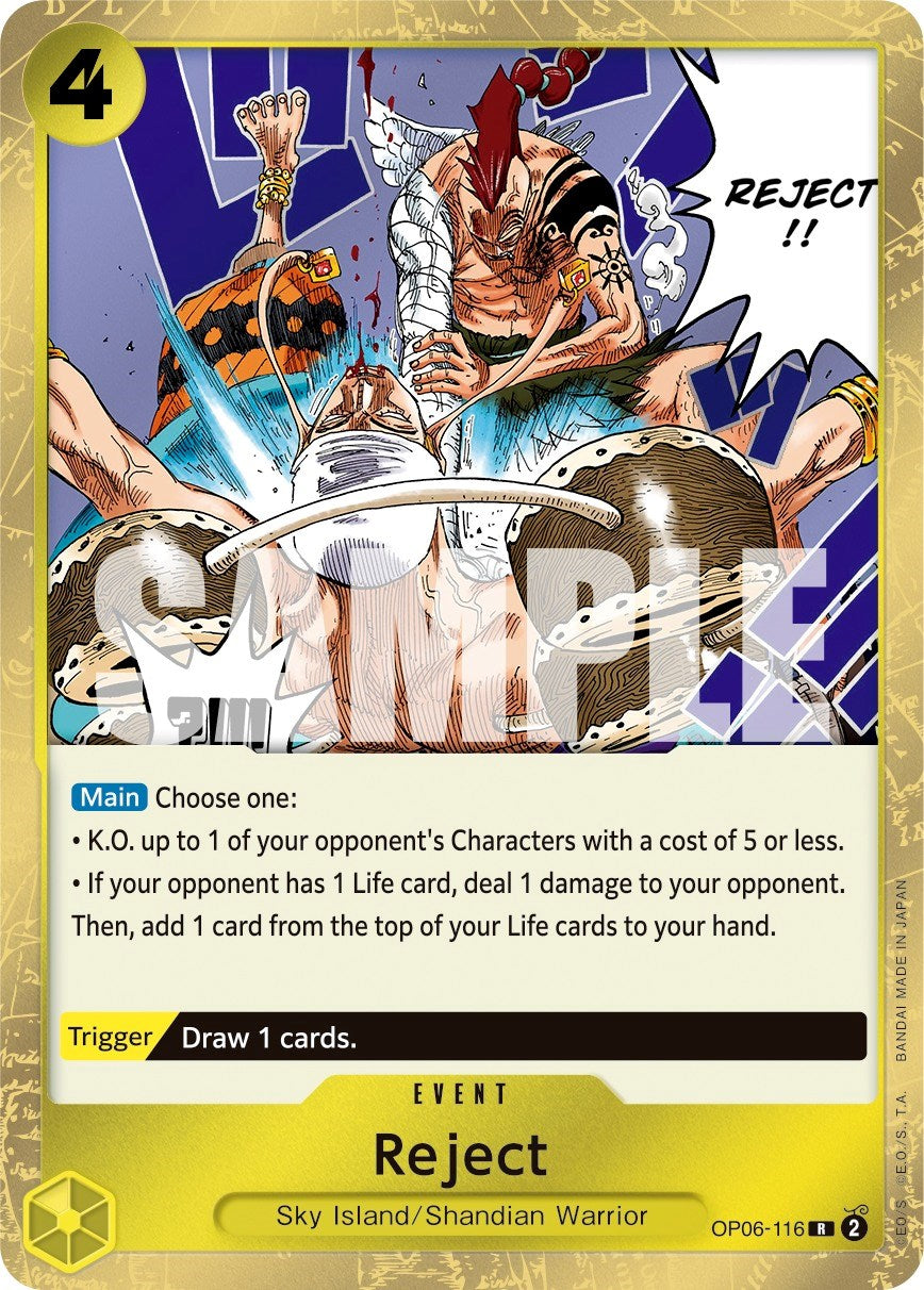 Reject (OP06-116) - Wings of the Captain Foil [Rare]