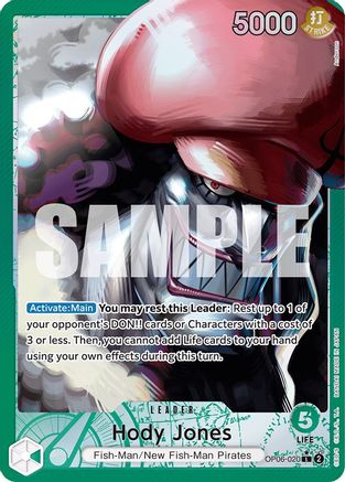 Hody Jones (020) (Alternate Art) (OP06-020) - Wings of the Captain Foil [Leader]