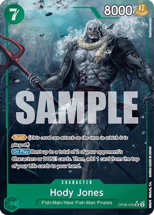Hody Jones (035) (Alternate Art) (OP06-035) - Wings of the Captain Foil [Super Rare]