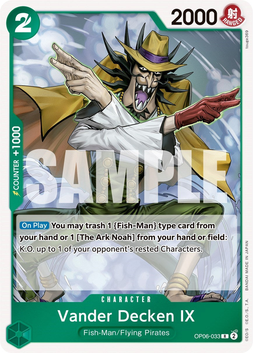 Vander Decken IX (OP06-033) - Wings of the Captain Foil [Rare]
