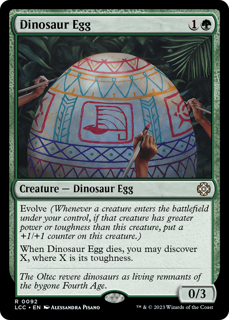 Dinosaur Egg (LCC-092) - The Lost Caverns of Ixalan Commander [Rare]