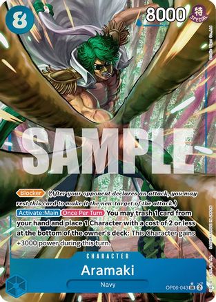 Aramaki (Alternate Art) (OP06-043) - Wings of the Captain Foil [Super Rare]