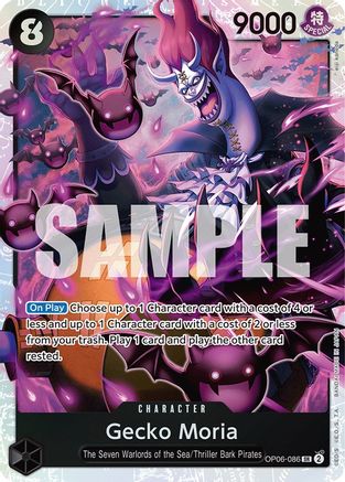 Gecko Moria (086) (OP06-086) - Wings of the Captain Foil [Super Rare]