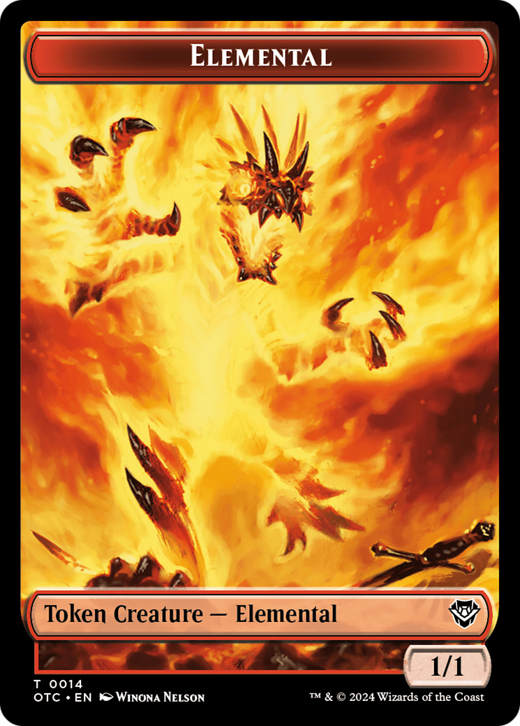 Elemental (TOTC-014) - Outlaws of Thunder Junction Commander Tokens [Common]