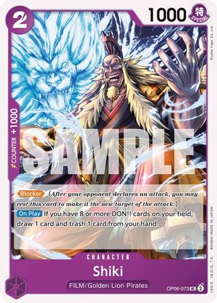 Shiki (OP06-073) - Wings of the Captain  [Uncommon]