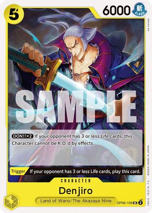 Denjiro (OP06-109) - Wings of the Captain  [Uncommon]
