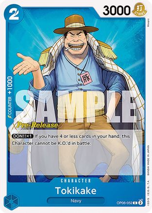 Tokikake (OP06-052) - Wings of the Captain Pre-Release Cards  [Common]