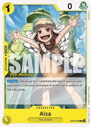 Aisa (OP06-099) - Wings of the Captain Pre-Release Cards  [Common]