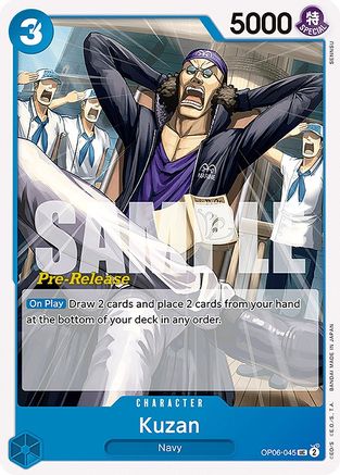 Kuzan (OP06-045) - Wings of the Captain Pre-Release Cards  [Uncommon]