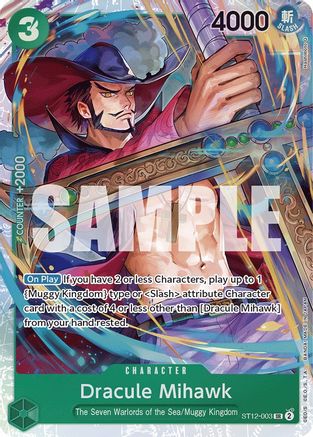 Dracule Mihawk (ST12-003) - Starter Deck 12: Zoro and Sanji Foil [Super Rare]