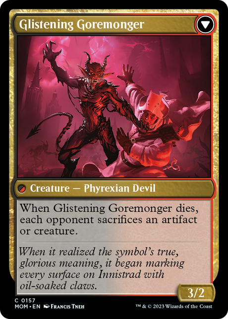 Pyretic Prankster // Glistening Goremonger (MOM-157) - March of the Machine [Common]