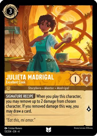 Julieta Madrigal - Excellent Cook (13/204) - Ursulas Return Cold Foil [Uncommon]