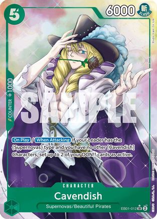 Cavendish (Alternate Art) (EB01-012) - Extra Booster: Memorial Collection Foil [Super Rare]