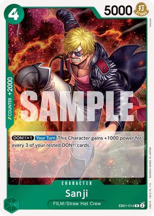 Sanji (EB01-014) - Extra Booster: Memorial Collection Foil [Rare]