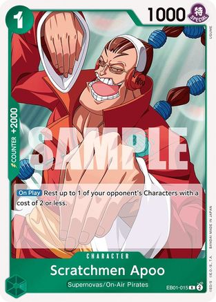 Scratchmen Apoo (EB01-015) - Extra Booster: Memorial Collection Foil [Rare]