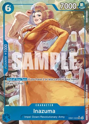 Inazuma (Alternate Art) (EB01-022) - Extra Booster: Memorial Collection Foil [Super Rare]