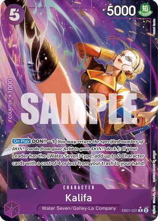 Kalifa (Alternate Art) (EB01-031) - Extra Booster: Memorial Collection Foil [Rare]